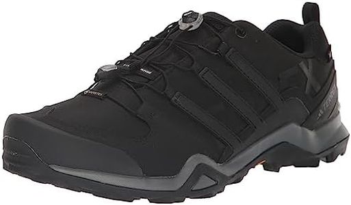 adidas Men's Terrex Swift R2 Gore-Tex Hiking Sneaker, Black/Black/Grey, 9