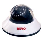 Revo RCDS30-2 Indoor Dome 600TVL Super High Resolution Camera - RJ12/BNC Type 80-Feet Nightvision