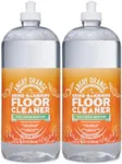 ANGRY ORANGE Hardwood Floor Cleaner 32oz (2 Pack) - Citrus Mint, Some Plant-Based Cleaning Agents, Destroys Dirt & Restores Shine, Safe for Sealed Wood Floors