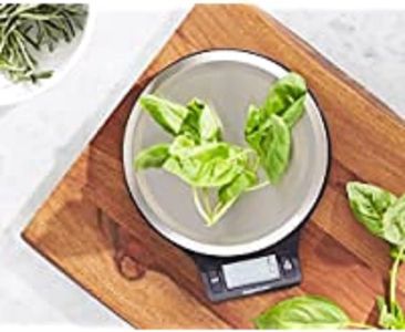 Amazon Basics Digital Kitchen Scale – LCD Display, Stainless Steel