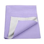 Trance Water Proof Bed Dry Sheets for Kids | Baby Bed Protectors | Mattress Protectors for New Born Children | Bedsheet Cover Mats for Wet (140x100 cm, Large, Purple)