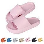 Pillow Slides Slippers for Women Men Cloud Cushion Slides Slipper Cloud Ultra-Soft Airfoot Slippers EVA Non-Slip Open Toe Cushion Slide Sandals Airfoot Shower Bath Pool Summer Slide for Indoor Outdoor