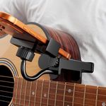 Fibnek Upgraded Guitar Phone Holder – Extra Stable Clamp, Adjustable Smartphone Mount with Anti-Slip Padding, Flexible Angle Arm, Universal Fit for Acoustic Guitar, Electric Guitar & Ukulele