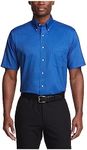 Van Heusen Men's Short Sleeve Oxford Dress Shirt, English Blue, XX-Large