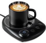 Mug Warmer, MQUPIN Coffee Mug Warmer for Desk 4 Temperature Settings (55℃/65℃/75℃/85℃), 1-12 Hour Timer Cup Warmer with 8 Hour Auto Shut Off, Smart Mug Warmer for Desk Coffee Milk Tea Cocoa(black)