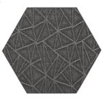 Modern Indoor/Outdoor Commercial Solid Color Rug - Gray, 5' Hexagon, Pet and Kids Friendly Rug. Made in USA, Rectangle, Area Rugs Great for Kids, Pets, Event, Wedding