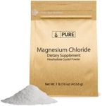 Magnesium Chloride (1 lb.), Eco-Friendly Packaging, Crystal Powder, Magnesium Supplement