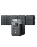 EF ECOFLOW DELTA 2 & 220W Solar Panel Solar Generator Bundle, LFP(LiFePO4) Battery, Fast Charging, Portable Power Station for Home Backup Power, Camping & RVs, Green
