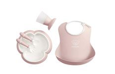 BABYBJÖRN Baby Dinner Set, Powder Pink, 5 count