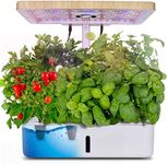 Moistenland Hydroponics Growing System,Indoor Garden,Herb Garden Indoor Kit,with 12 Pods/Water Circulatory System/Growth LED Lights/Vegetable Mode & Fruit Mode/Ideal Gift
