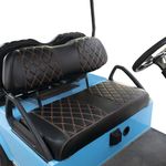NOKINS Golf Cart Seat Cover Kit Front Seats, No Stapler Required, Suitable for Club Car DS Original Seats, Golf Cart Vinyl Replacement Seat Cover…