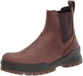 ECCO Men's Track 25 Hydromax Water Resistant Chelsea Boot, Cocoa Brown Nubuck, 12-12.5