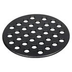 BBQ High Heat Cast Iron Charcoal Fire Grate Fits for Large Big Green Egg fire Grate and kamado Joe Grill Parts Charcoal Grate Replacement Accessories-9'' LFGC