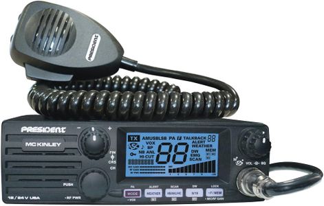 President McKinley 40 Channel CB Radio – AM/FM, Compact Mobile