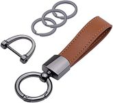 wisdompro Genuine Leather Car Keych