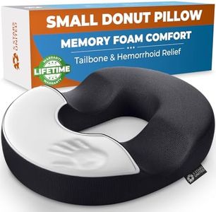 Donut Pillow Hemorrhoid Tailbone Cushion – Medium Seat Cushion Pain Relief for Coccyx, Prostate, Sciatica, Pelvic Floor, Pressure Sores, Pregnancy, Perineal Surgery, Postpartum Recovery