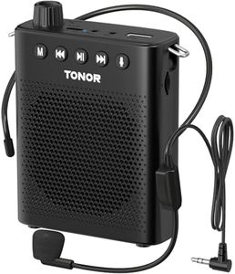 TONOR Bluetooth Voice Amplifier for Teachers, Portable Wireless Megaphone Speaker with Wired Headset Microphone and Waistband for Classroom, Training, Yoga, Speech, Meeting, Tour Guides K10