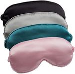 LERSVICVIL Sleep Mask 4 Pack Silk E