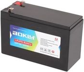 A AOKLY 12V 7Ah LiFePO4 Battery For UPS, Deep Cycle Lithium Iron 12 Volt Kids Ride On Car Battery
