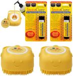 Soft Silicone Rubber Dog Cat Shampoo Dispenser Massage Grooming Bath Brush & Skin Repair Healing Jumbo Balm for Dog’s Cracked Crusty Dry Nose & Paws by InstaCure