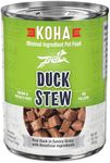 KOHA Minimal Ingredient Duck Stew for Dogs, High Protein Limited Ingredient Dog Food, 12.7oz Cans (Case of 12)