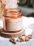 THE UMBRELLA STORE Morning Brew Coffee Scented Candle Rich Coffee Aroma Glass Jar Soy Wax Long Burning Up to 15 Hours Cozy Home Kitchen Ambience Candle | Gift Warm CAF Inspired Fragrance