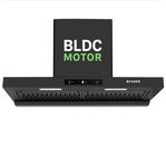 Faber Atom 90cm 1500m³/hr BLDC Autoclean Filterless T-Shape Chimney|Built In Oil Collector|Touch & Gesture Control|8Yr Motor,2Yr Comprehensive Warranty by Faber | Hood ATOM BLDC TC FL HC SC BK IN 90