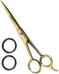 Utopia Care Hair Cutting and Hairdressing Scissors 6.5 Inch, Premium Stainless Steel Shears with Smooth Razor, for Salons, Professional Barbers, Men & Women, Kids, Adults, & Pets - Gold - Pack of 1