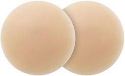 Reusable Silicone Adhesive Pasties Breast Nipple Cover, Nude, One size