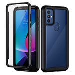 seacosmo for Moto G Play 2023 Case: Moto G Power 2022 Case & Moto G Pure Case, Dual Layer Heavy Duty Shockproof Protective Motorola Moto G Play 2023 Case with Built-in Screen Protector