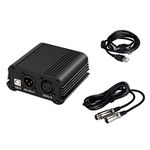 48V Phantom Power Supply for Condenser Microphone Mic Recording