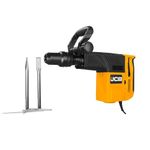 JCB Professional 1500W, 11 KG Demolition Hammer + 2 Chisels, Carrying Case, Carbon Brush | 1900bpm & 16.8J Impact Energy | SDS Max Shank | Breaker Machine | 6 Months Warranty