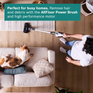 Bosch Unlimited 6 Cordless Stick Vacuum – Lightweight, 2 Batteries, White