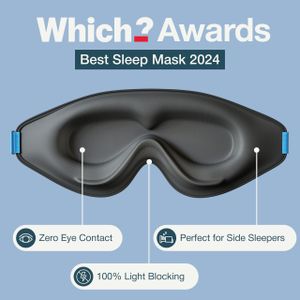 MyHalos Blackout Sleep Mask – Light Blocking Eye Cover for Sleeping
