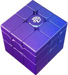 GAN MirrorM UV Coated, 3x3x3 Magnetic Mirror Speed Cube Puzzle Game Magnets Toys for Kids Adult Cuber, Solve by Shape