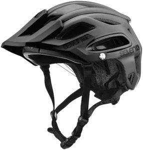 7 iDP M2 Boa MTB Mountain Bike Vented Adjustable Bicycle Helmet (Matte/Gloss Black, XL/XXL)
