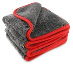 Bonorum 3x microfibre towel 1200 GSM/microfibre towel car care soft & absorbent/lint-free microfibre towel for car care, cleaning & household/cleaning cloths 40 x 40 cm