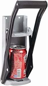 iTrend 16oz Can Crusher - Heavy Duty 16OZ 2 in 1 - Crushes Soda Cans and Beer Cans - Wall Mounted Recycling Tool Bottle Opener - Can Crusher & Bottle Opener- 500ML