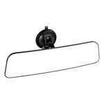 12'' Large Convex Rear View Mirror with Suction Cup, Stick on Universal Frameless Inside Rearview White Mirror with Parabolic Wide Angle Mounted on Windshield for Car Marine Auto Boat Truck SUV Van