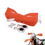 Universal Hand Brush Guards Protector Handguards 22mm and 28mm Aluminum For Motocross Dirt Bike EXC EXCF SX SXF SXS MXC MX XC XCW XCF XCFW EGS Enduro (Orange)