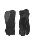 SEALSKINZ Unisex Extreme Cold Weather Cycle Split Finger Glove - Black/Grey, Large