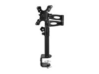 Monoprice 3 Way Adjustable Tilting Desk Mount Bracket for LCD/LED TV Upto 13-30-Inch - Black