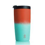 HYDRATE Travel Mugs, Reusable Coffee Cup, Travel Cup with Leak-Proof Lid, Multiple Colours, Stainless Steel Thermal Vacuum Coffee Mug for Hot and Cold, Insulated, Easy-Clean 500ml, Boba Cup