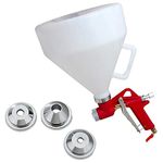 1.58 Gallon Air Texture Gun, Drywall Texture Sprayer with 3 Nozzle 4.0mm, 6.0mm, 8.0mm, Air Spray Paint Gun for Popcorn Ceiling