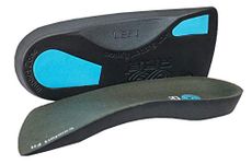 Orthotic Insoles. High Performance. Comfort Fit. Weak & Fallen Arches. Flat Feet & Plantar Fasciitis. Arch Support, Grey, Medium 7-8.5