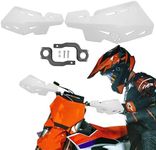 PRO CAKEN Universal 7/8" 22mm and 1 1/8" 28mm Handle Bar Hand Guards Nylon Bracket for Dirt Bike Motocross ATV for SX SXF EXC XCW-White…