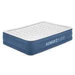 Bestway AlwayzAire Airbed | Inflatable Mattress with Built-In Dual Inflation Air Pump, Queen Size Air Matress