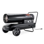 VEVOR Kerosene Forced Air Heater, 215000 BTU Portable Torpedo Diesel Space Heater with Thermostat, 13.2 Gallon Tank Energy-Efficient Heavy-Duty Heater, for Indoor Outdoor Use Workshop Industry