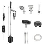 hygger 1350LPH Aquarium Gravel Cleaner, 15W Adjustable Length Electric Fish Tank Vacuum Gravel Cleaner Kit Automatic Change Water Sand Washer Filter Siphon