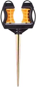 Rocky Mountain Goods Deluxe Hose Guide Spike - Smooth Roller Mechanism Allows Garden Hose to Pass Plants/shrubs Without damaging Them - Solid Rust Proof Metal Spike - Keeps Hose from kinking